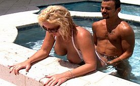 Refreshing At The Pool With Two Dicks For Some Extra Enjoyment 