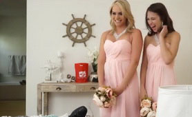 Mia Malkova and Riley Reid in Wedding Dresses in POV Threesome Xvideos